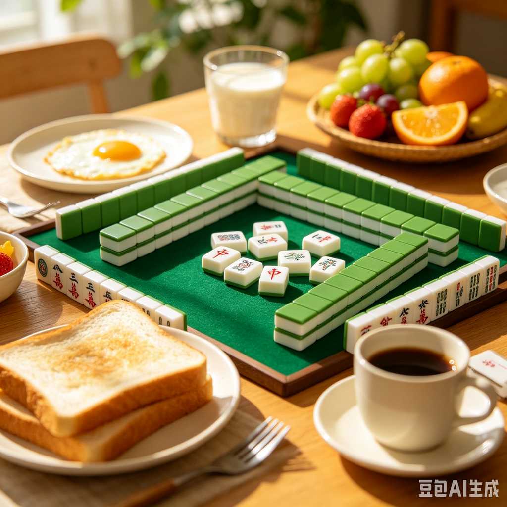 artistic mahjong tiles set